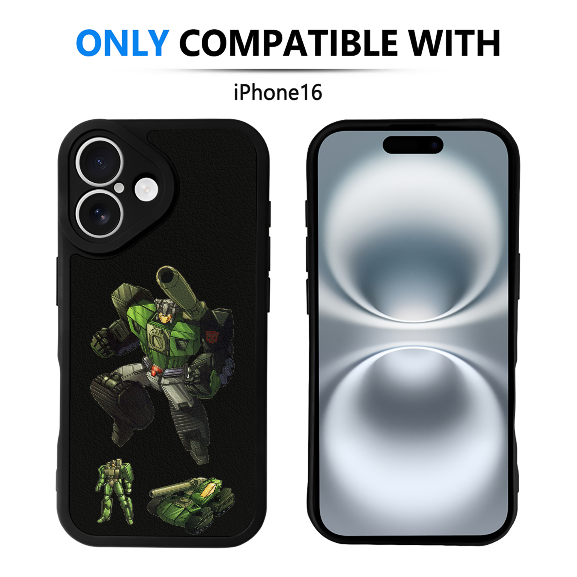 （画像用）  【iPhone 16シリーズ対応】シリコンスマホケース（レザー調） 材質：シリコン